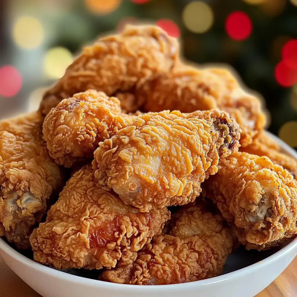 Eine Nahaufnahme einer Schüssel gefüllt mit knusprigen frittierten Hähnchenflügeln.